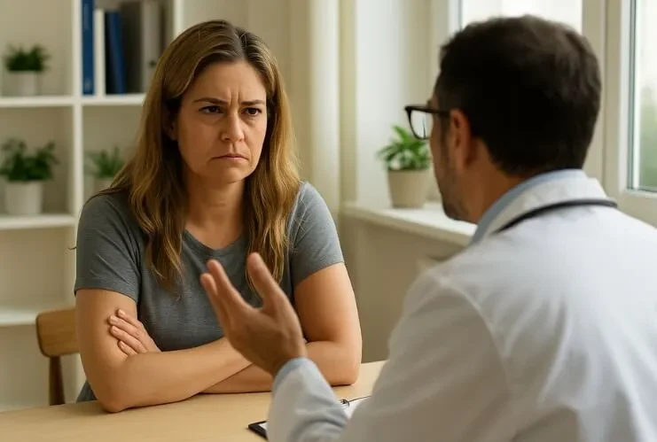 Consulta entre médico y paciente