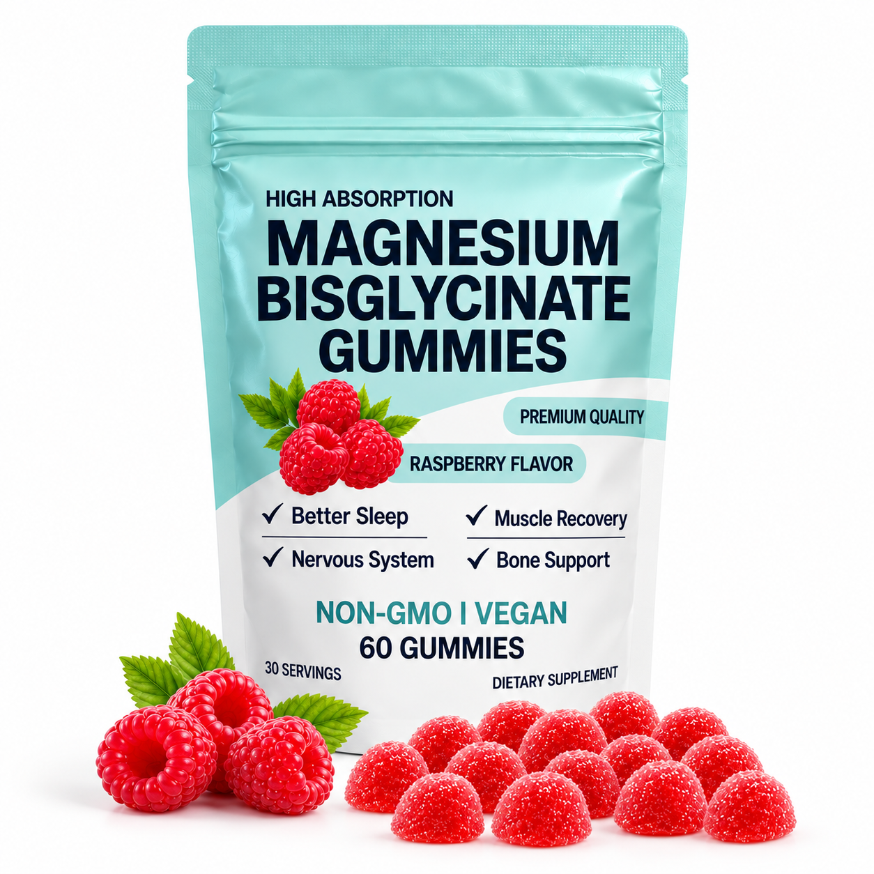 1 paquete de gomitas de magnesio